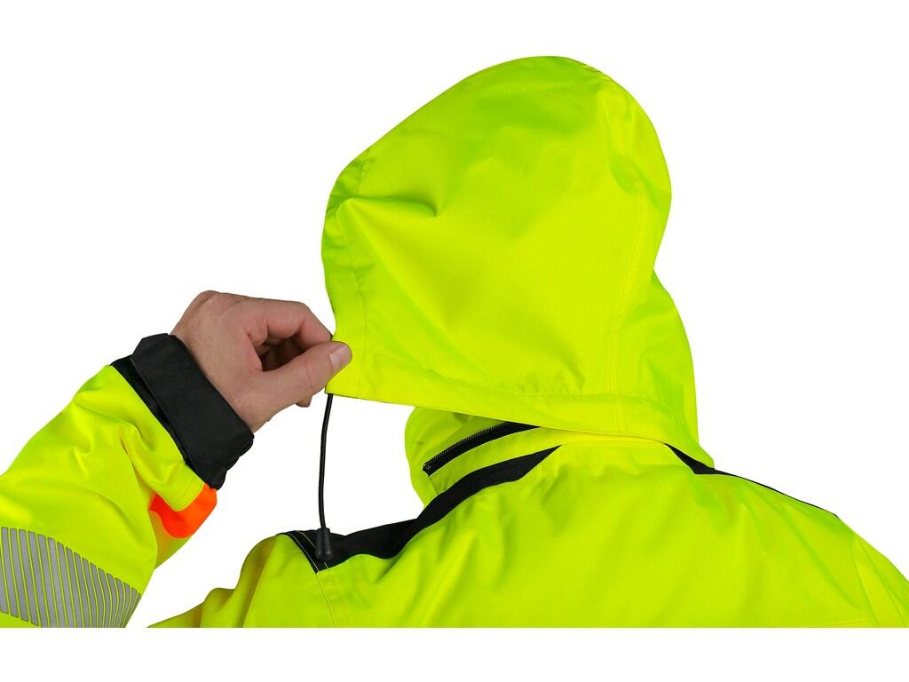 Bunda CXS BENSON, výstražná, zateplená, pánska, žlto-čierna